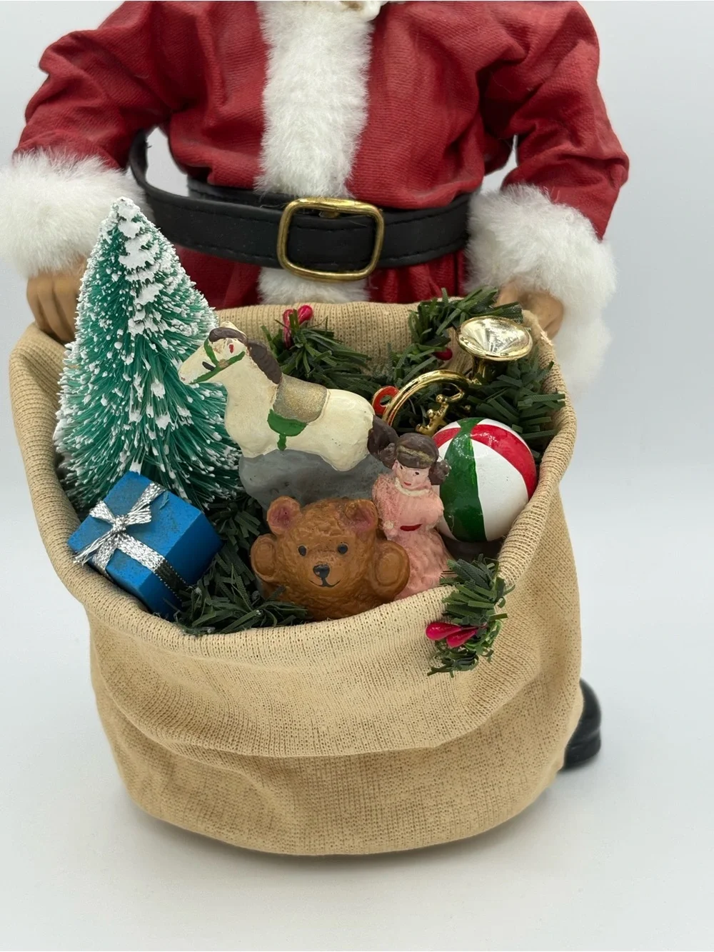Possible Dreams Clothtiques Santa’s Grab Bag 713158 Box Tag Child 1997